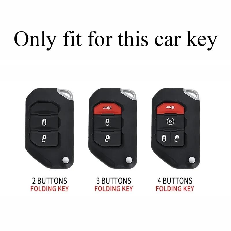Car Key Case Cover For Jeep Wrangler Jl Jlu Rubicon Gladiator Jt Sahara Jlu
