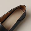 Fashion Women's New Comfortable and Minimalist Square Head Inner and Outer Genuine Leather Cowhide Large Size Flat Sole Single Shoes