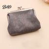 Small Coin Pouch Vintage Glitter Mini Purse, Portable Kiss Lock Closure Change Lightweight Card Holder Pouch, Double-layer Wallet for Cards, Jewelry,