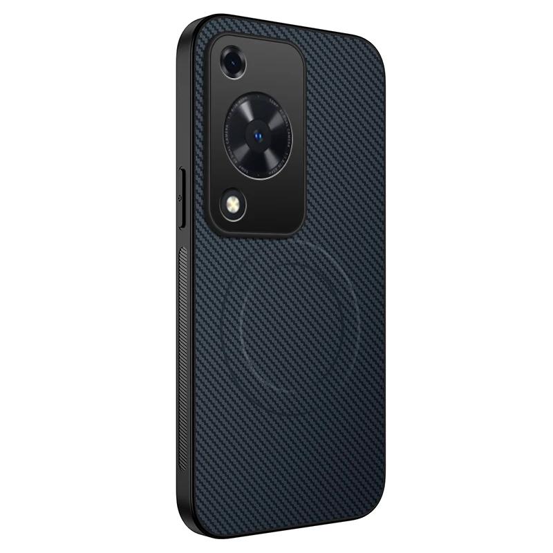 Для Huawei nova Y91 Y72S Чехол для телефона Магнитная беспроводная зарядка Защита объектива Ударопрочный Силиконовый Кожаный Чехол-накладка на заднюю панель Чехлы