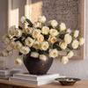 5 Flowers/Bundle Artificial Flowers Real Touch Floral Arrangements Fake Peony with Stems Silk Flowers Party Centerpieces