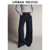 UR Women's Washed Wide-leg Denim Pants