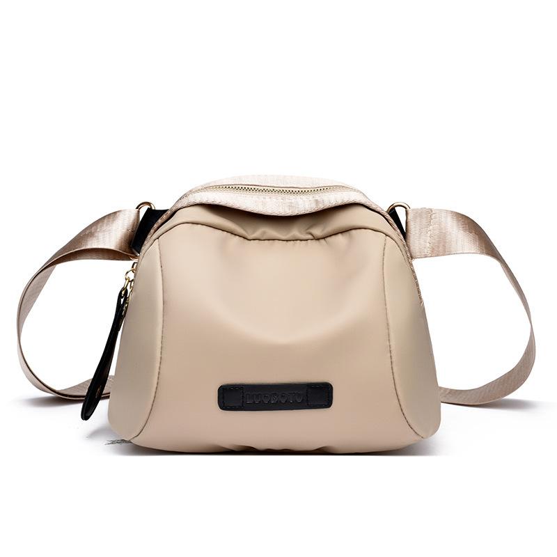 Trendy Women Nylon Chest Crossbody Bag Waterproof Shoulder Bag Lightweight & Secure Zipper Purse for Effortless Everyday Style