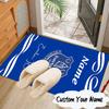 Custom Name Everton Football Crest Rug for Living Room, Game Rooms, Office, Bedroom, Floor Mat Playful Design, Fan Gifts Christmas Decor