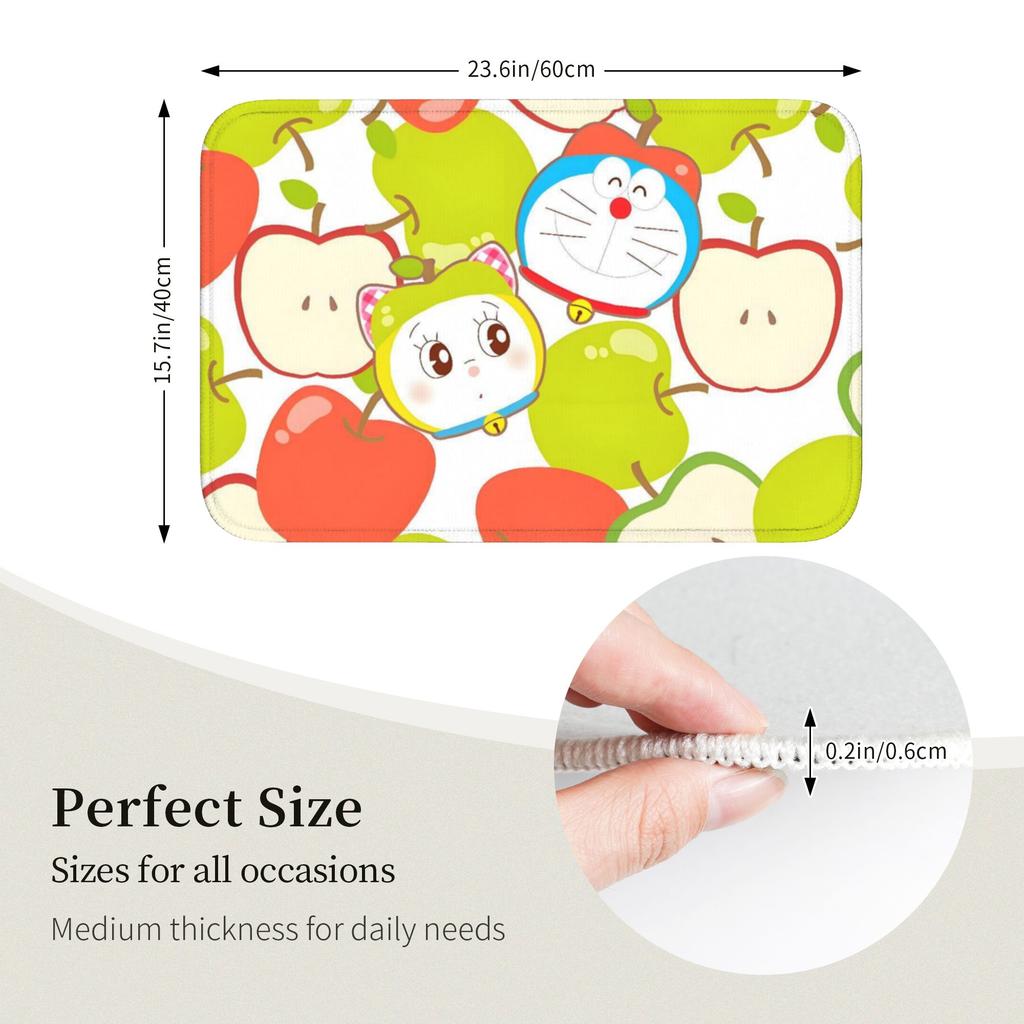 D-Doraemons Cartoon Front Door Mat Anti-Slip Indoor Welcome Waterproof  Doormat Living Room  Entrance Rug Carpet Footpad