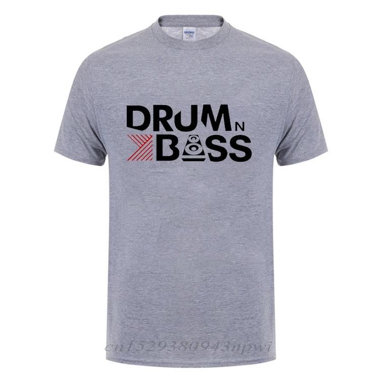 Drum N Bass T-Shirt Funny Birthday Gift For Male Short Sleeve Round Neck Cotton Streetwear Casual T Shirt Summer Tops Tee