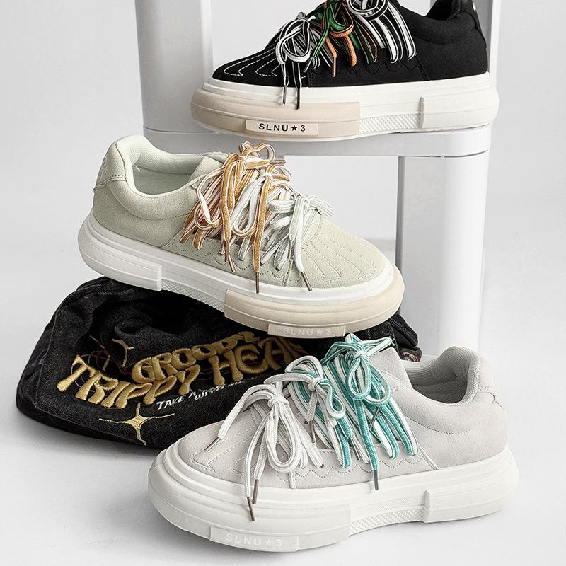 Breathable Comfort Casual Board Shoes Men Thick Soled Anti Slip Outdoor Running Shoes Fashion Versatile Tenis Masculino Sneakers