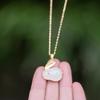 Nouveau Collier Lapin de Jade Design de Niche Bracelet Bracelet Femme Lapin Trois pièces Lapin Vie Bijoux