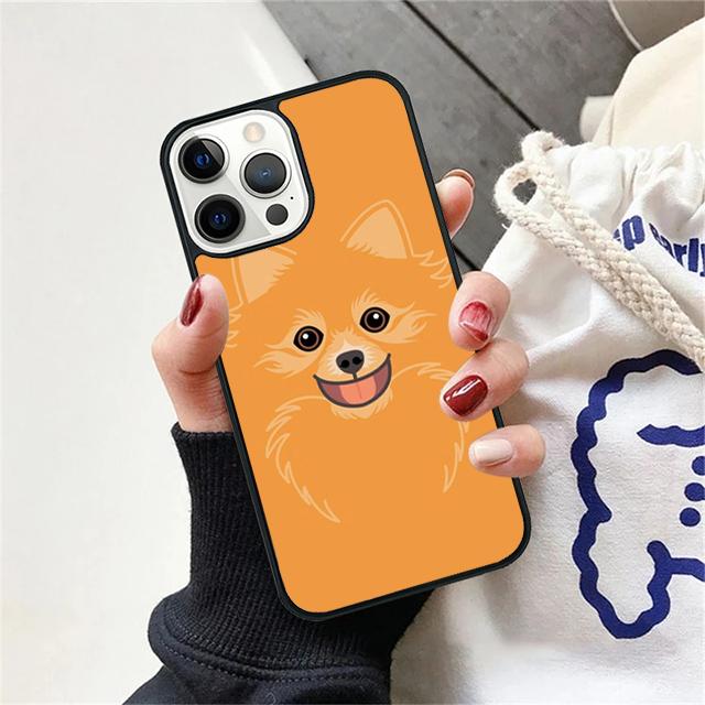 Pomeranian Watercolor Dog Coque Shell For iPhone 17 Air 15 16 14 13 12 Pro Max 11 Pro Max Plus Phone Case Cover