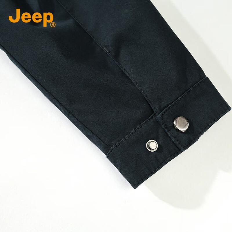Jeep Men's 2025 Autumn/Winter Pure Cotton Stand Collar Jacket