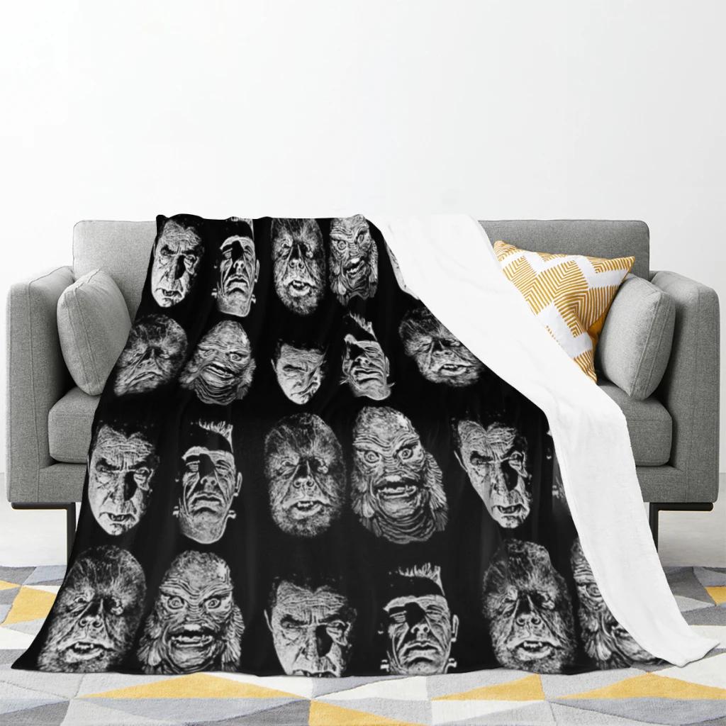Universal Studios, Monster, Monster Mash, Dracula, Werwolf, Frankenstein, Kreatur Dünne Decke Flauschig Weich Schlafzimmer Dekoration Sofa