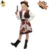 Big Girl Western Denim Dress Halloween Costume Makeup Ball Denim Party Performance Costume Distribution