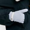 DEPOUND Line Knit Gloves - Skyblue