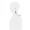 Sony Wireless Bluetooth Up to 8 Hours of Continuous with 2018 L WI-C300 Earphones Compatible, Playback, Mic, Model, Blue, WI-C300