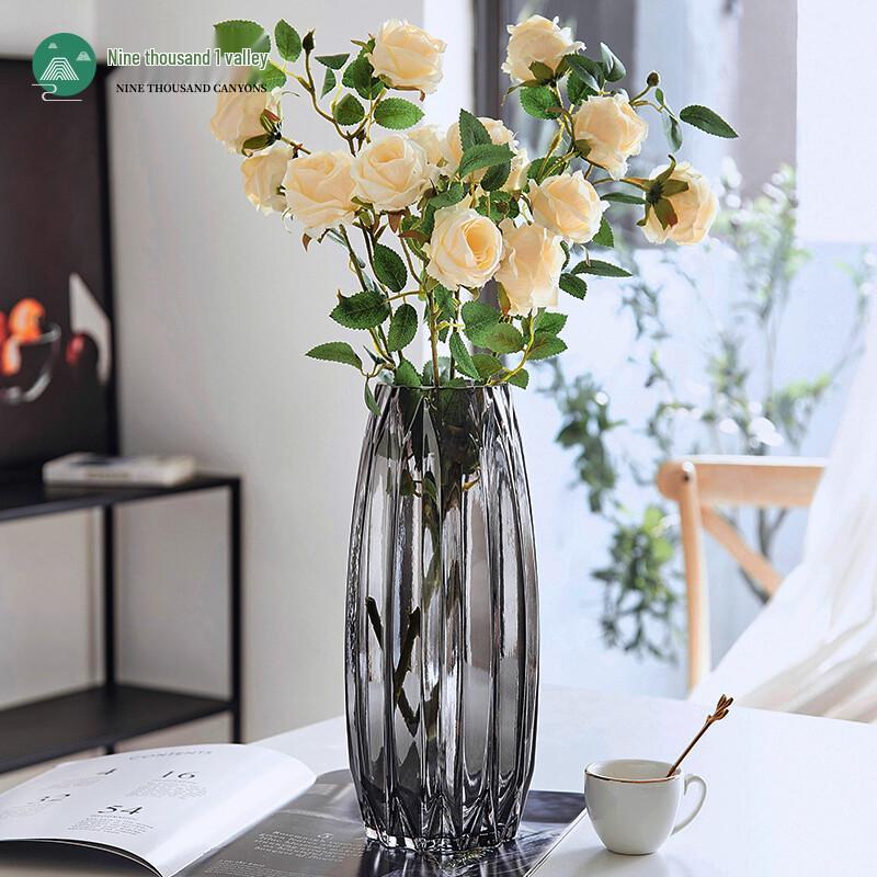 Jiuqiangu Nordic Light Luxury Glass Vase