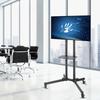 Unho Mobile TV Cart Stand Rolling Casters and AV Shelf Fits 32 -70 Inch Load110lbs VESA 600x400 for Livingroom Audio Gaming Room