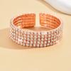 Fashionable, Minimalist, Light Luxury Style, High-end Feel, Inlaid with Rhinestones Bracelet, Suitable for Women's Parties and H
