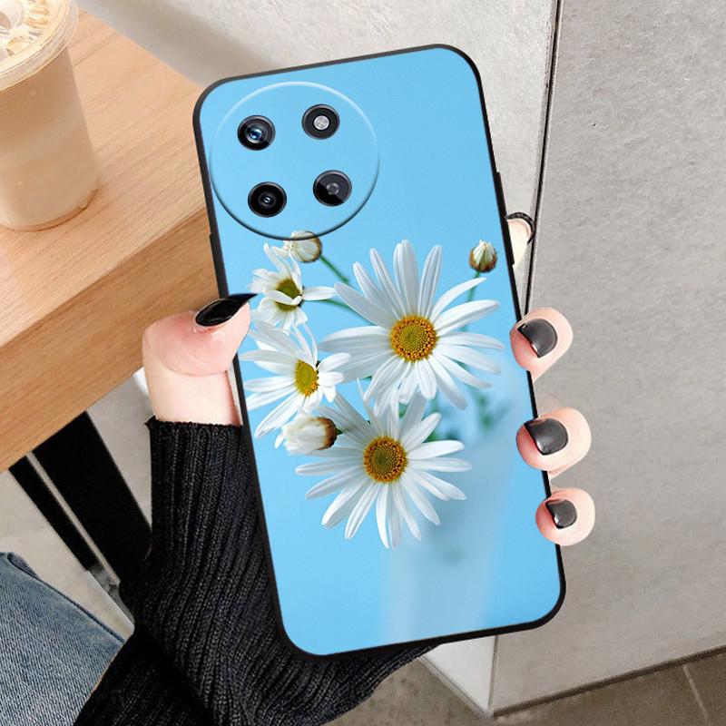 For Realme 11 4G Case Cat Fashion Silicone TPU Capa Fundas For Realme 11 4G Painted Lovely Realme11 Soft Cover Protective Capa