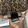 Leopard Print Canvas Fashion Backpack for Women, Casual School Travel Bag with Detachable Shoulder Straps