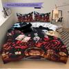 3pcs Horror Night Movie Characters Comforter Set with 1 Quilt Cover and 2 Pillowcases (No Core) - Halloween Decorations, Home Decor, Holiday Gift, Pol