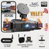 Car 4Ch Dash cam 360° WIFI Video Recorder Car DVR Recording Camera 1080P Front left right Rear Black Box 24H Parking Auto Parts