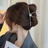 Ny Punk Geometrisk Metall Gull Sølv Enkel Hårklemme Klo for kvinner Trendy Stor Krabbe Fanger Klemme Korea Hodeplagg Tilbehør
