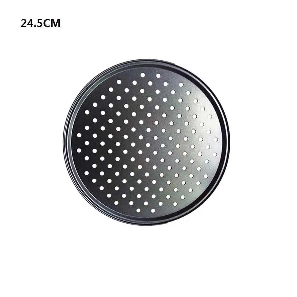 

Household Pizza Pans with Holes Breathable Non-Stick Professional Baking Tray for Restaurant Home Grill Barbecue Baking Tools