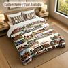 Decorative Artwork Theme Personalized 3Pcs Bedding Set Custom Text & Name 1 Sheet 2 Pillowcases Household Bedding 1pc
