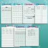 Elementary School Calligraphy & Math Notebooks: Pinyin, Tianzige, New Words, Grid Practice