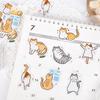 45Pcs Cartoon Cat Collection Paper Small Diary Mini Japanese Cute Box Stickers Set Scrapbooking Kawaii Flakes Journal Stationery