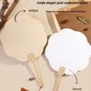 Thickened Xuan Paper Round Fan - Blank Lacquer Fan Kit for Chinese Painting & Calligraphy, Ancient Style, Double-Sided, Ideal for Children