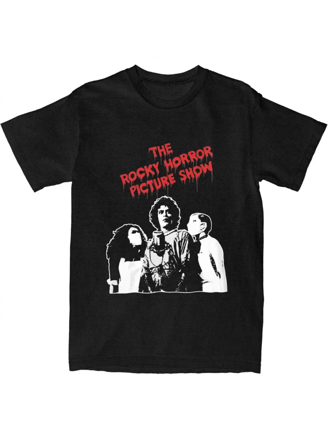 

Men s Retro Earthquake Home Frank N. Fortel T-Shirt Retro Horror Movie Pattern T-Shirt Pure All Seasons Couple Streetwear ... S