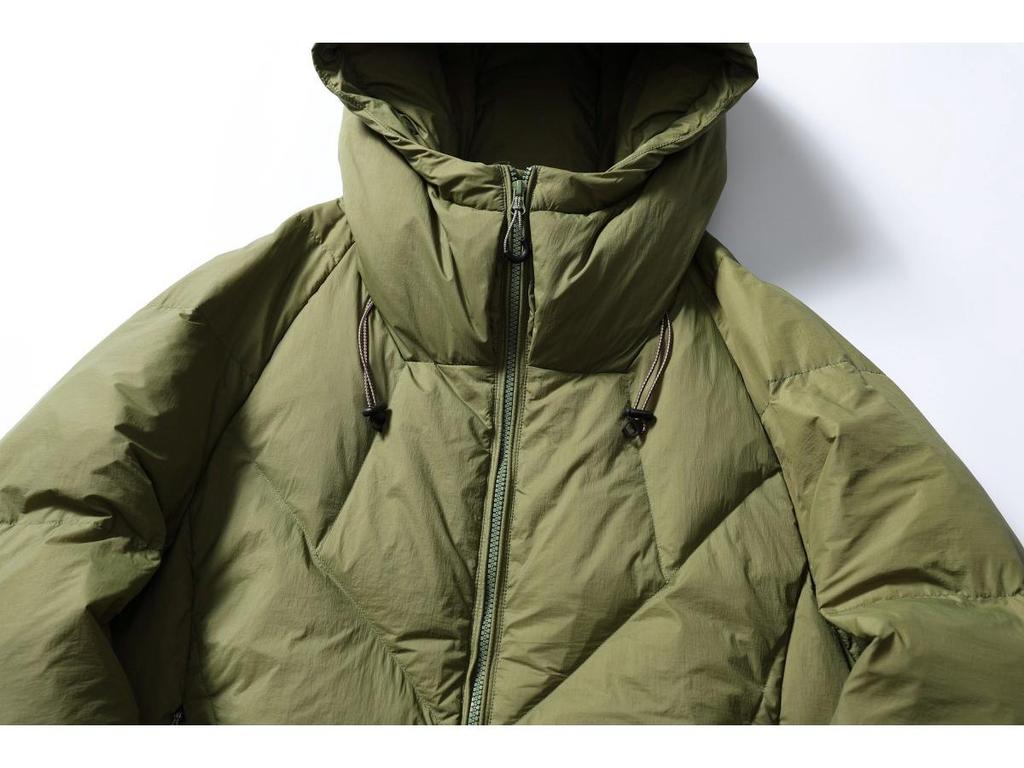 RUIIENRS X Black Armada 2025 Winter Raglan Sleeve Hooded Down Jacket MY6603