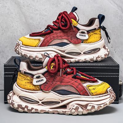 Autumn New High-end Outdoor Leisure Wear-resistant Heightened Platform Daddy Shoes