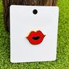 Fashion Enamel Pin Mouth Shaped Brooch Elegant Jackets Bag Backpack Badge Eye Catching Accessory for Trendsetters