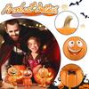 Halloween Pumpkin Man Resin Statue Cartoon Pumpkin Head Doll Tabletop Ornament Indoor Home Garden Holiday Party Gift