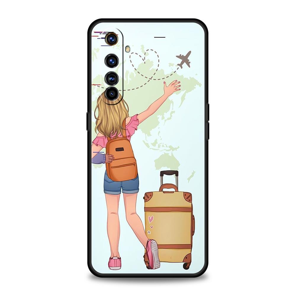 

Модный чехол с картой мира для Realme GT Neo 2 3T, чехол для телефона Realme 11 10 9 8 5G 7 6 GT2 Pro Plus C21 C11 C25 C35 Realme GT2 Pro