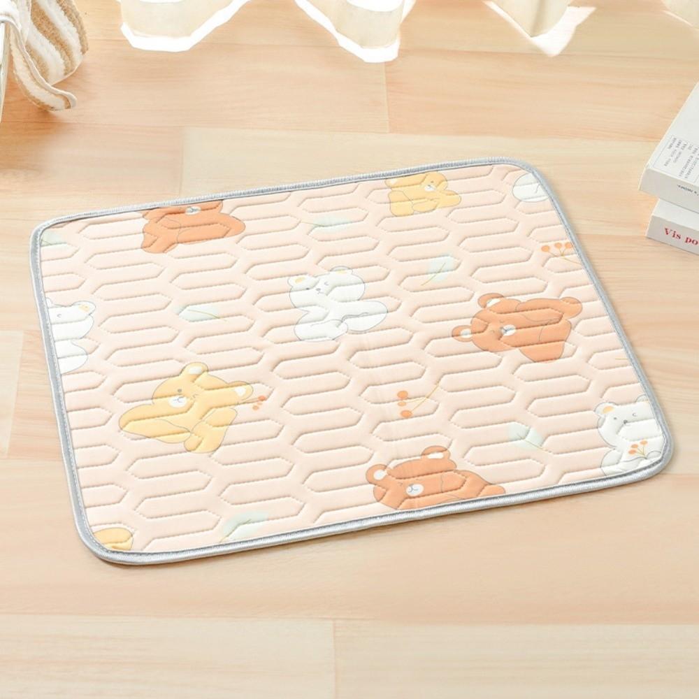 Washable Cooling Dog Mat Cool Feeling Cat Sleeping Cushion Cartoon Pattern Pet Nest Mat  Car Travel