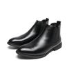 Men’s Chelsea Short Boots Business Formal High Top Boots Brown Tuxedo Ankle Boots Black Boots Large Size
