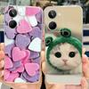 For Realme 10 4G Case Colorful Painted Cover Soft Silicone Phone Case For Realme 10 Pro Plus Realme10 Pro+ Back Cover Coque Capa