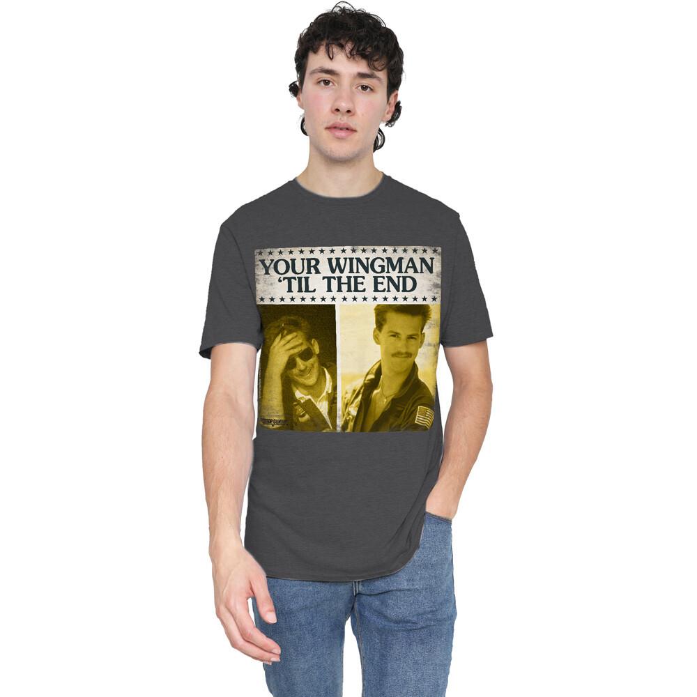 Top Gun Til The End T-Shirt S-3XL Charcoal XXXL