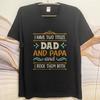 New Arrived For him Oneck tshirt Cotton Mens Tshirt I Have Two Titles Dad And Papa I Rock Them Both Boys tops Comfort Tshirt