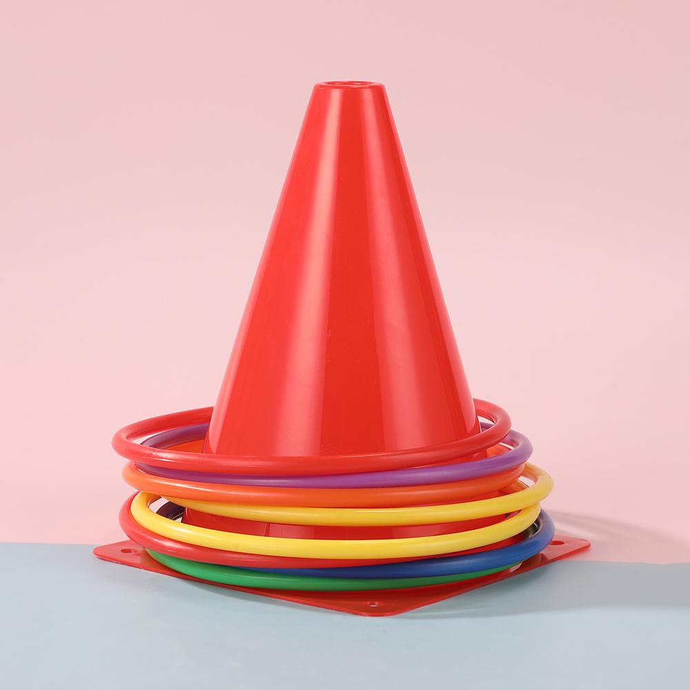 Colorful Ring Toss Set for Outdoor Sports and Training