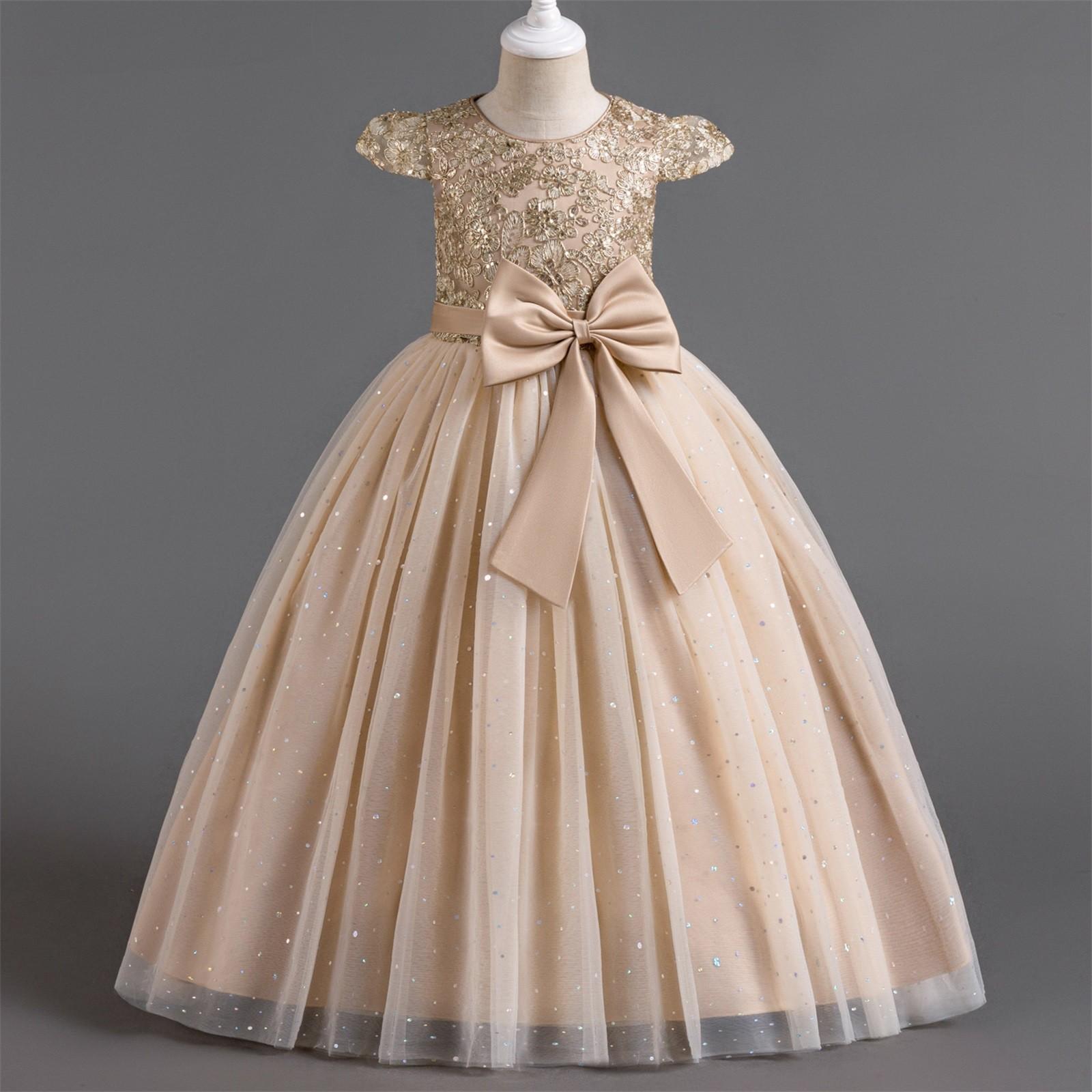 

Платье принцессы для подружки невесты на день рождения, свадебное платье для маленьких девочек 150