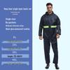 Shangqiu Reflective Raincoat & Pants Set - Waterproof, Durable, Full-Body Protection for Motorcycle Riding, Flood Control, and Labor Safety.