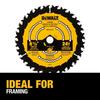 Circular Saw Blade, Tungsten Carbide, 24 Teeth, 6-1/2-In. DWA161224