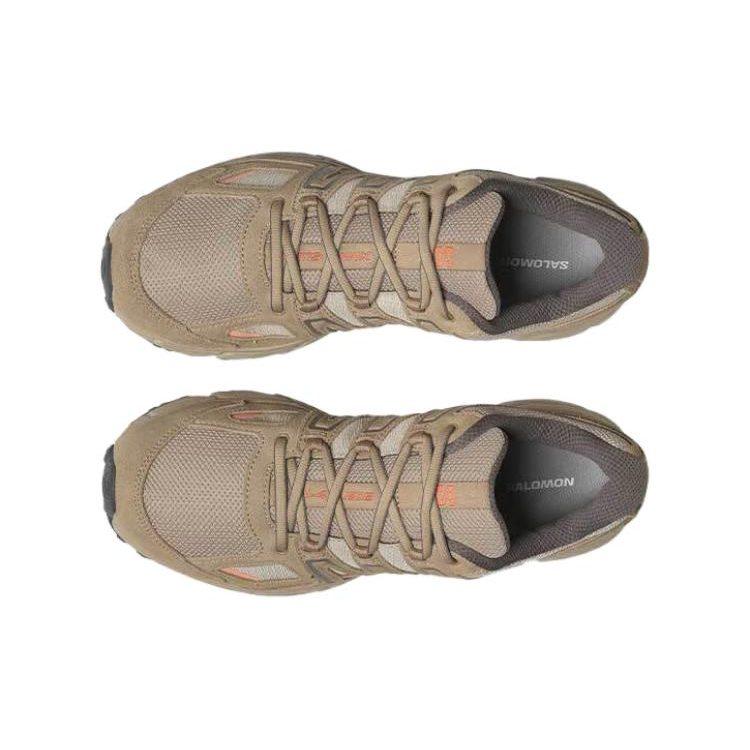 SALOMON X Mission 4 Suede Comfortable Low Top Outdoor Shoes Unisex Beige Umber L47437800