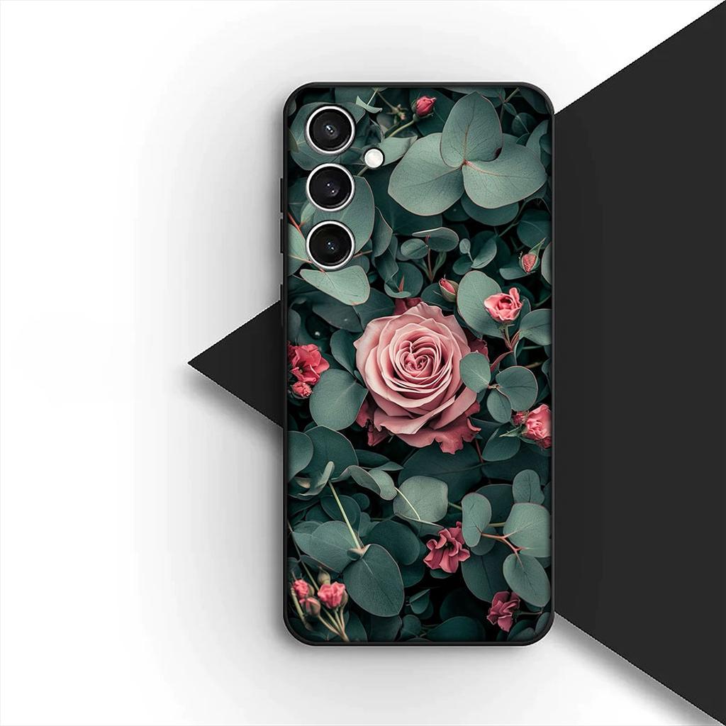 Cover for Xiaomi Redmi Note 12 11 10 A3 Pro 10A 10C 12C Note12 5G 4G Casing Silicone Phone Case Poppy Flower Bloom Rose