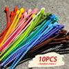 Silicone Reusable Cable Wire Organizer, Storage Holder Bag Ties Cord Management Zip Tie Twist, Multifunctional Bag Clip Food Sav