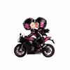 Mini Design Motorfiets Sleutelhanger 2D Plat Locomotief Mannen Hanger Tas Hangende Bedel Sleutel Decoratie